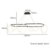 Alessia Lighting Carlisle 120cm Pendant Light