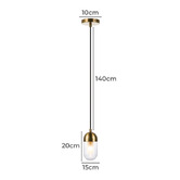 Alessia Lighting Bettina 1 Light Glass Pendant