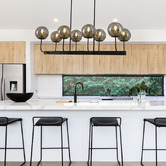 Alessia Lighting Clarie 8 Light Glass Pendant
