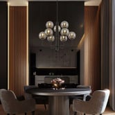 Alessia Lighting Clarie 9 Light Glass Pendant