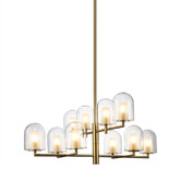 Alessia Lighting Blanca Glass 10 Light Pendant
