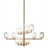 Alessia Lighting Blanca 12 Light Glass Pendant