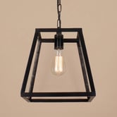 Alessia Lighting Creswick Vintage Glass Pane 1 Light Pendant