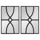 Elegant Designs Danube Fir Wood Wall Mirrors