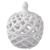 Elegant Designs Elbe Ceramic Decorative Lidded Jar