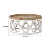 Elegant Designs Maine Fir Wood Coffee Table