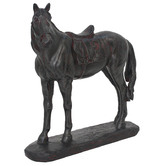 Elegant Designs Equestrian Saddle Polyresin Statue