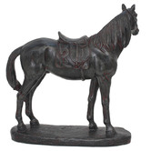 Elegant Designs Equestrian Saddle Polyresin Statue