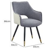 Elegant Designs Quillon Sherpa Dining Chairs