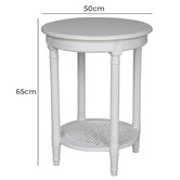 Elegant Designs Khlea Bayur Wood Side Table