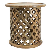 Elegant Designs 2 Piece Houlton Mango Wood Side Table Set