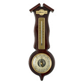 Cobb &amp; Co. Clocks Australia Gloss Finish Roof Style Pine Wood Barometer