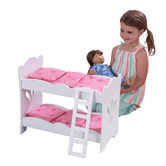 KidKraft Kids' White Lil' Doll Bunk Bed