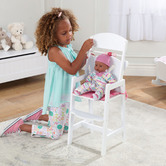 KidKraft Kids' White Lil' Doll High Chair