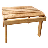 Porch Perfection Kariba Oak Wood Outdoor Side Table