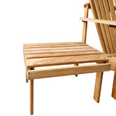 Porch Perfection Kariba Oak Wood Outdoor Side Table