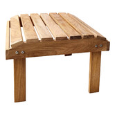 Porch Perfection Kariba Oak Wood Outdoor Side Table