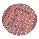 Porch Perfection Adirondack Round Outdoor Side Table