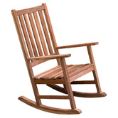 Porch Perfection Towson Dungun Wood Outdoor Rocking Chair