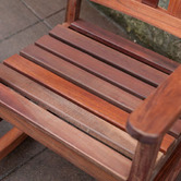 Porch Perfection Towson Dungun Wood Outdoor Rocking Chair