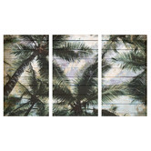 A La Mode Studio Shaded Palms Triptych