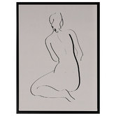 A La Mode Studio Feminine Lines II Canvas Wall Art