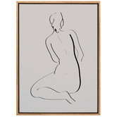A La Mode Studio Feminine Lines II Canvas Wall Art