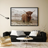 A La Mode Studio Great Hair Don&#039;t Care Yak Canvas Wall Art