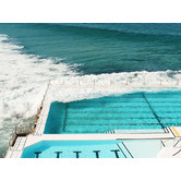 A La Mode Studio Cool &amp; Inviting Ocean Pool Canvas Wall Art