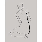 A La Mode Studio Feminine Lines II Canvas Wall Art