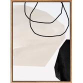 A La Mode Studio Taupe Hex I Canvas Wall Art