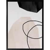 A La Mode Studio Taupe Hex II Canvas Wall Art
