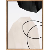A La Mode Studio Taupe Hex II Canvas Wall Art