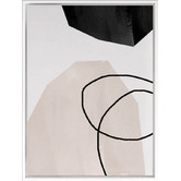 A La Mode Studio Taupe Hex II Canvas Wall Art