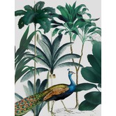 A La Mode Studio Peacock Parade Canvas Wall Art