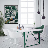 A La Mode Studio Peacock Parade Canvas Wall Art