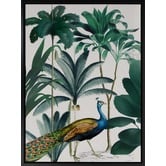 A La Mode Studio Peacock Parade Canvas Wall Art