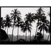 A La Mode Studio Palm Silhouette Canvas Wall Art