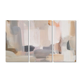 A La Mode Studio Desert Neutrals Stretched Canvas Wall Art Triptych