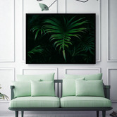 A La Mode Studio Hiding in the Shadows Plant Canvas Wall Art