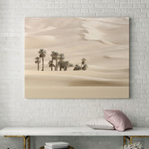 A La Mode Studio Sweet Mirage Desert Palms Canvas Wall Art