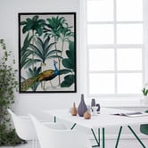 A La Mode Studio Peacock Parade Canvas Wall Art