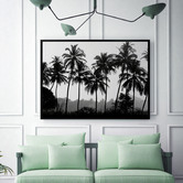 A La Mode Studio Palm Silhouette Canvas Wall Art