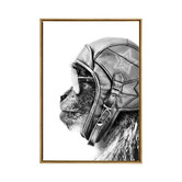 A La Mode Studio Aviator Monkey Framed Canvas Wall Art