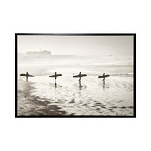 A La Mode Studio Living the Life Framed Canvas Wall Art