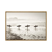 A La Mode Studio Living the Life Framed Canvas Wall Art