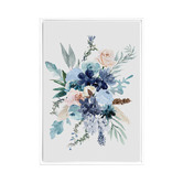 A La Mode Studio Blue Blooms II Framed Canvas Wall Art