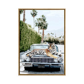 A La Mode Studio Chilled Out Framed Canvas Wall Art