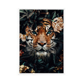 A La Mode Studio Tiger Framed Canvas Wall Art