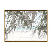 A La Mode Studio Pandanus II Framed Canvas Wall Art